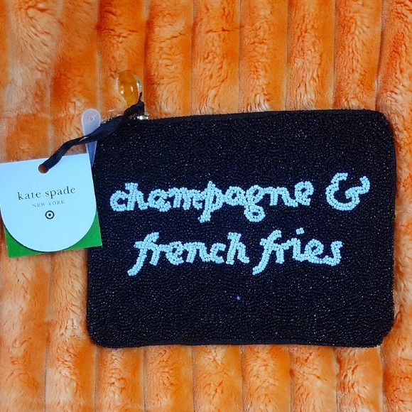 kate spade Handbags - Kate Spade Black Beaded Bag NWT